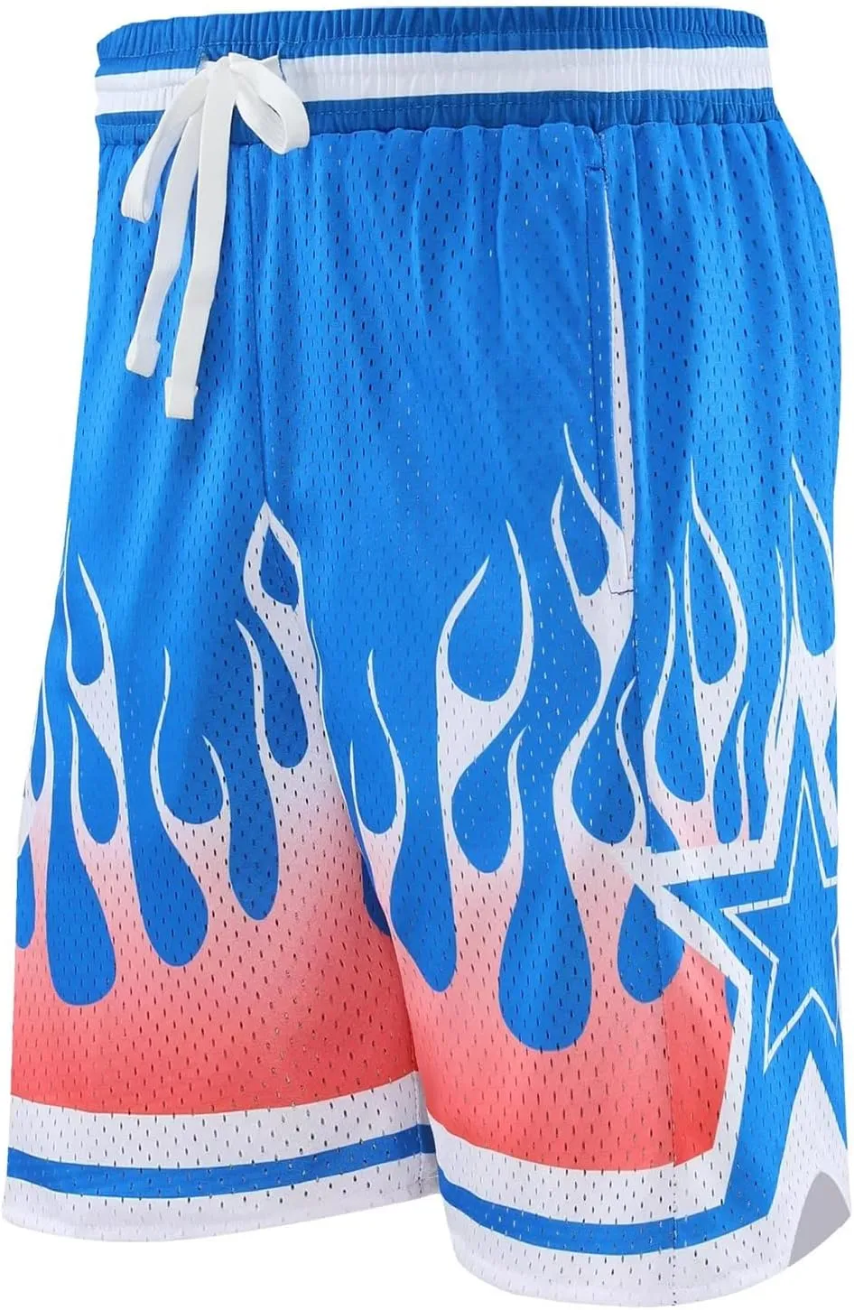 BOOMLEMON Men's Basketball Shorts Casual Workout Athletic Shorts Mesh Graphic Print Running Short Pants