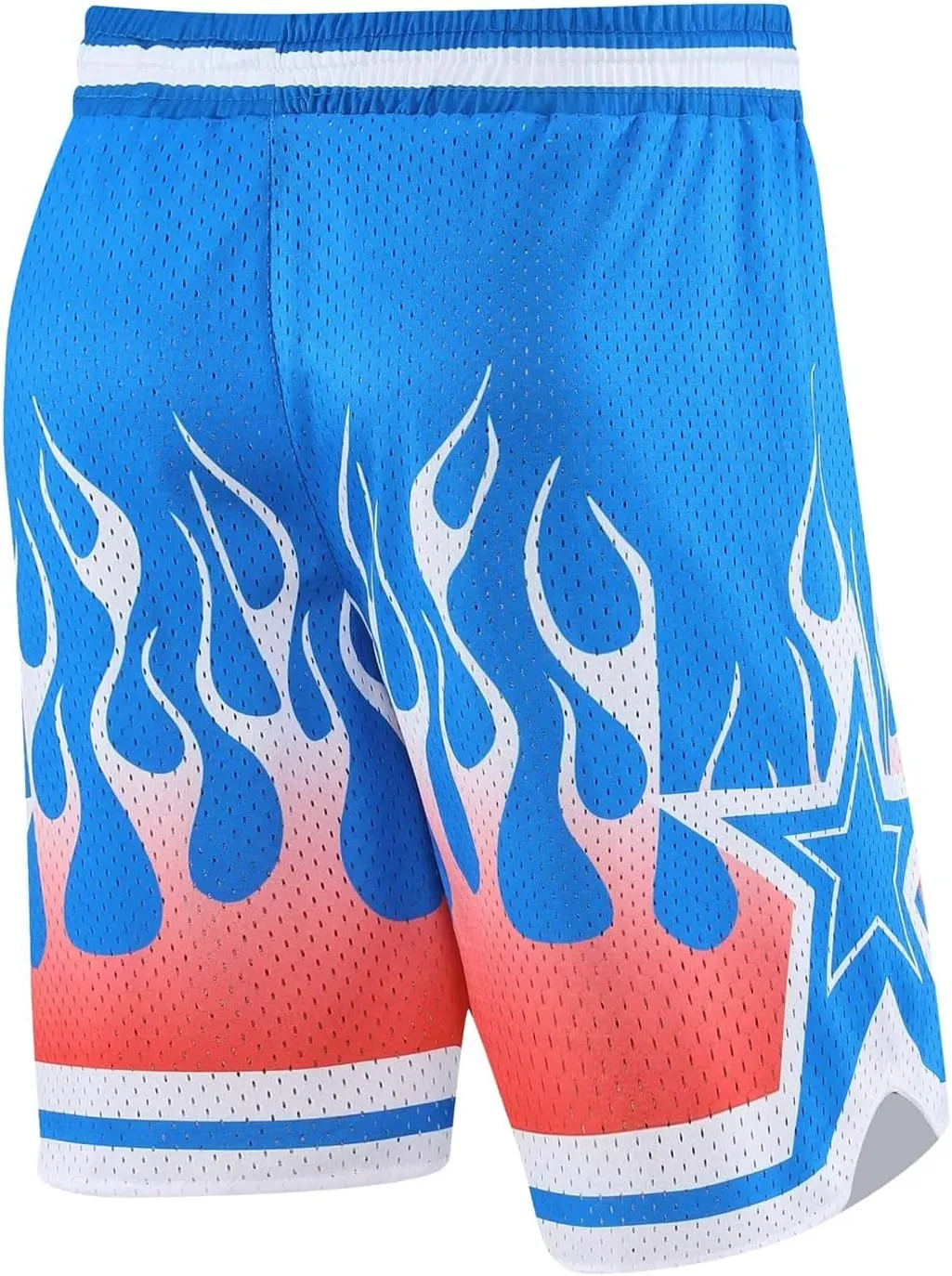 BOOMLEMON Men's Basketball Shorts Casual Workout Athletic Shorts Mesh Graphic Print Running Short Pants