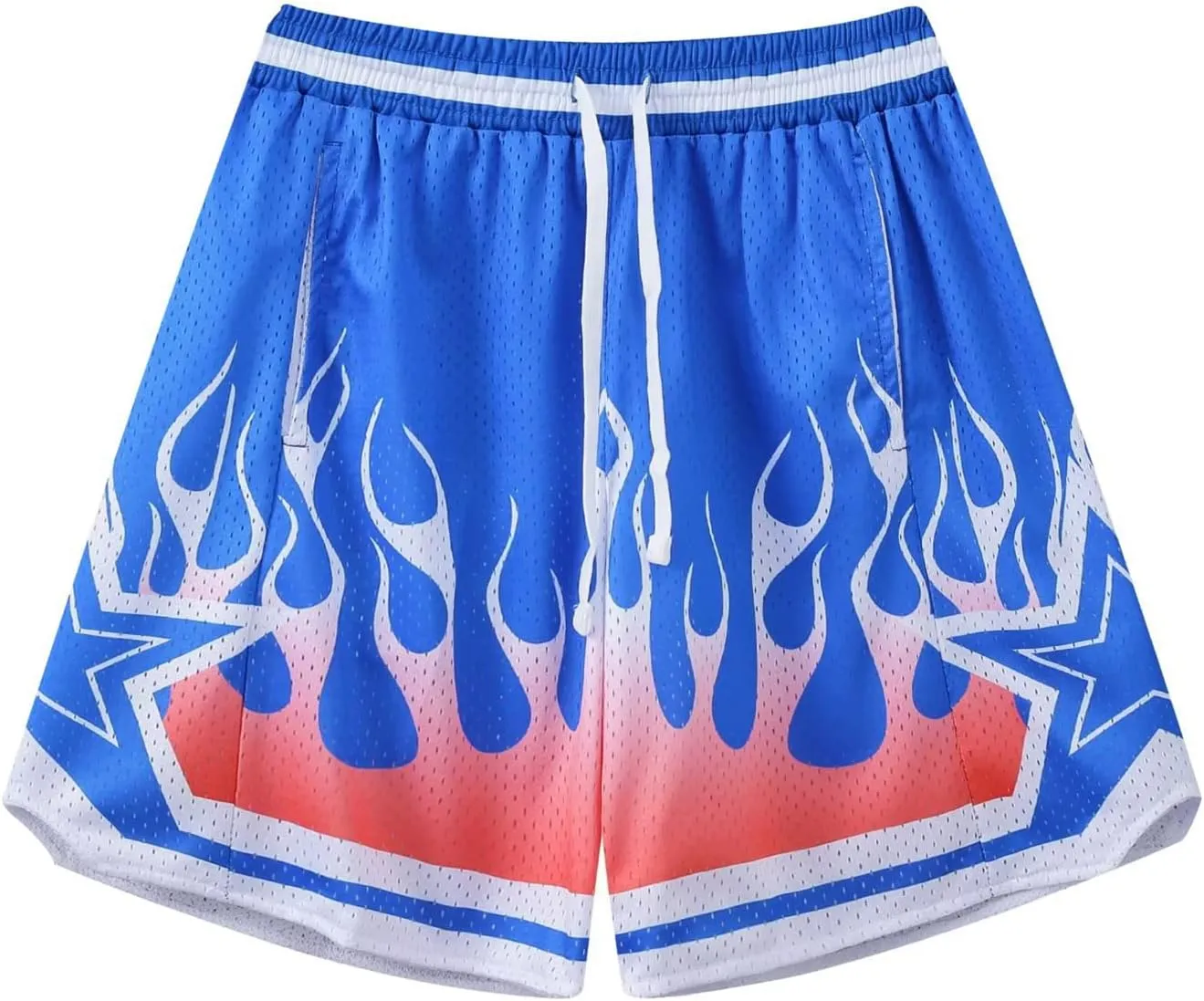 BOOMLEMON Men's Basketball Shorts Casual Workout Athletic Shorts Mesh Graphic Print Running Short Pants