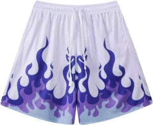 BOOMLEMON Men's Basketball Shorts Casual Workout Athletic Shorts Mesh Graphic Print Running Short Pants