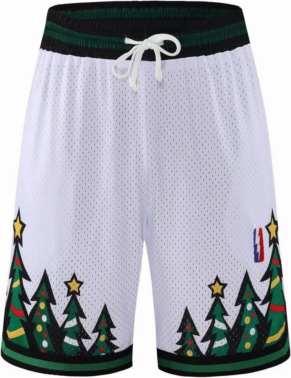 BOOMLEMON Men's Basketball Shorts Gym Training Workout Athletic Shorts Mesh Graphic Print Running Short Pants