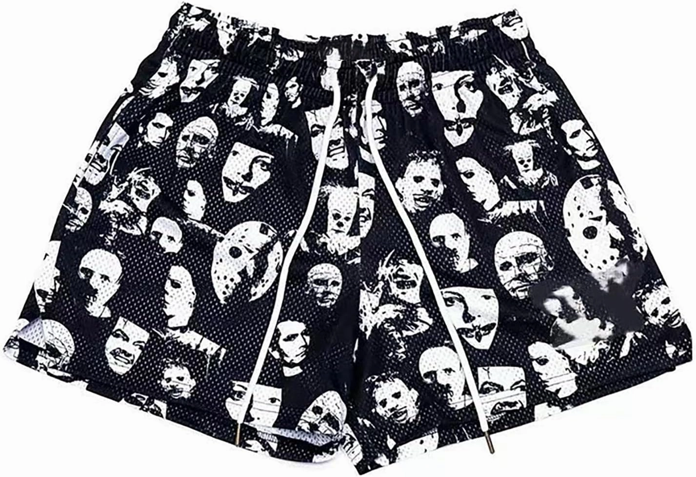 BOOMLEMON Mens Mesh Graphic Print Shorts Casual Workout Cool Shorts Gym Basketball Running Short Pants