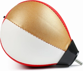 Boxing Speed Ball featuring a Universal 8mm Screw and a Replaceable Spare Sandbag for Dynamic and Enduring Training Sessions (Red Gold), JR-0134