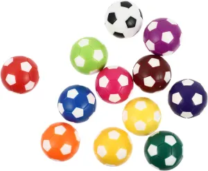 Boys and Girls Soccer Table Soccer Ball Set 12pcs 36mm Plastic Balls Replacement Foosballs for Boys and Girls and Adults Bright Easy to Identify