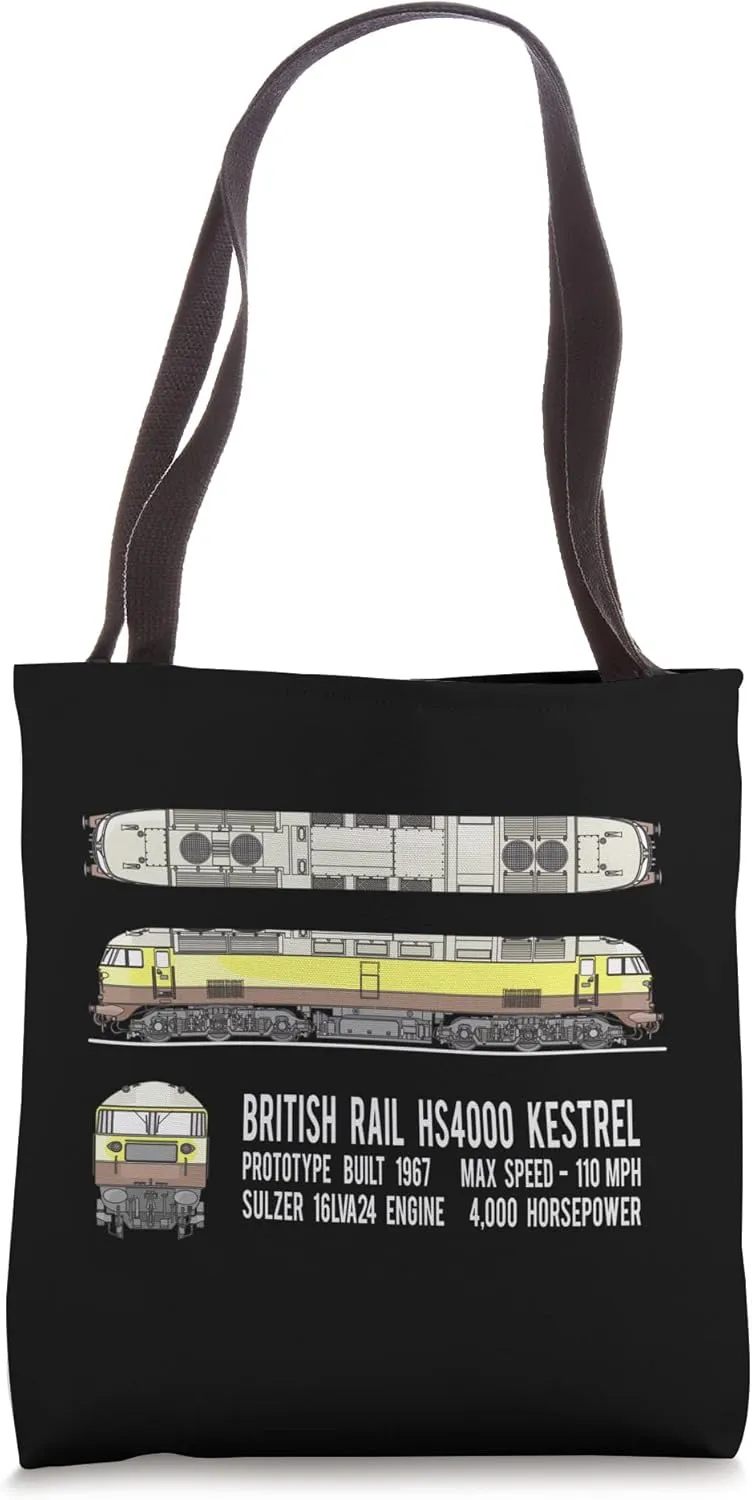 British Rail HS4000 Kestrel Locomotive Train Diagram Tote Bag