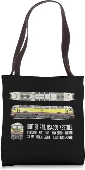 British Rail HS4000 Kestrel Locomotive Train Diagram Tote Bag
