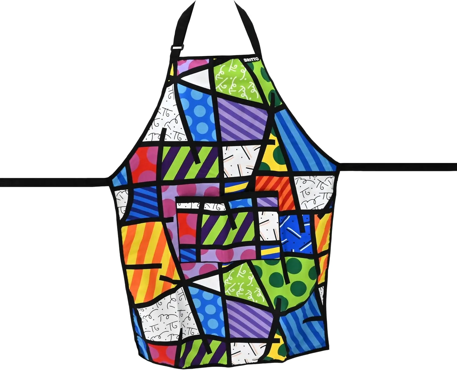 BRITTO Kitchen Apron - 100% Polyester Exterior, 100% Cotton Lining - Colorful Landscape