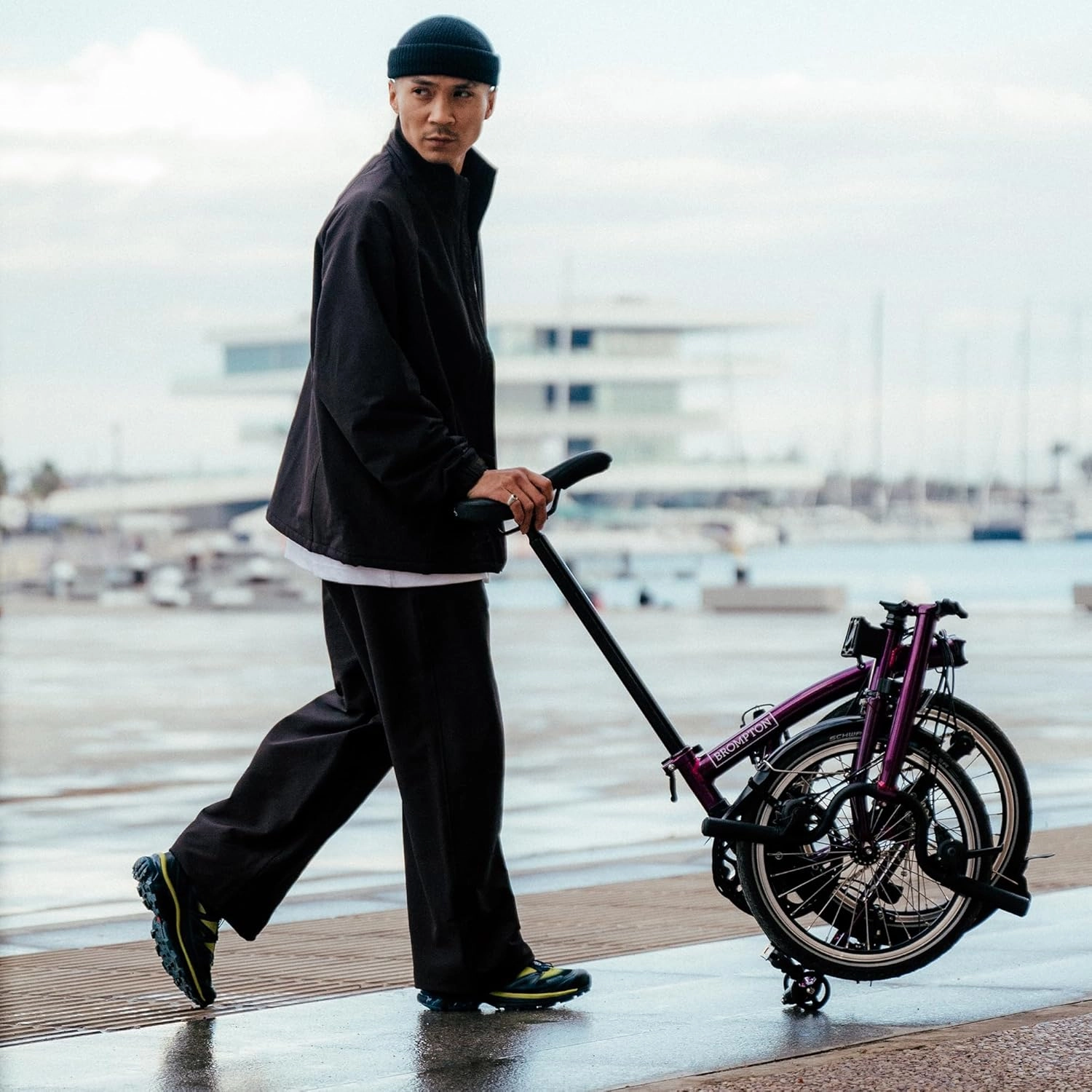 Brompton Folding Commuter Bike C Line 12-Speed | Compact, Lightweight, Urban Bike for Adults