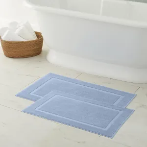 BrylaneHome BH Studio Bath Mat, Set of 2 - Wedgewood Blue