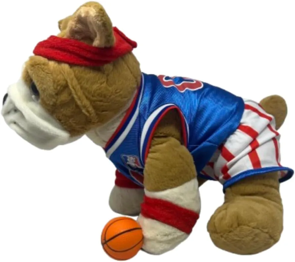 Buddy The Bulldog Stuffed Animal 16 inch Plush Toy with All-Stars Basketball Uniform – Soft Cuddly Sports Bulldog Plushie with Jersey and Shorts Gift for Kids, Fans, Collectors