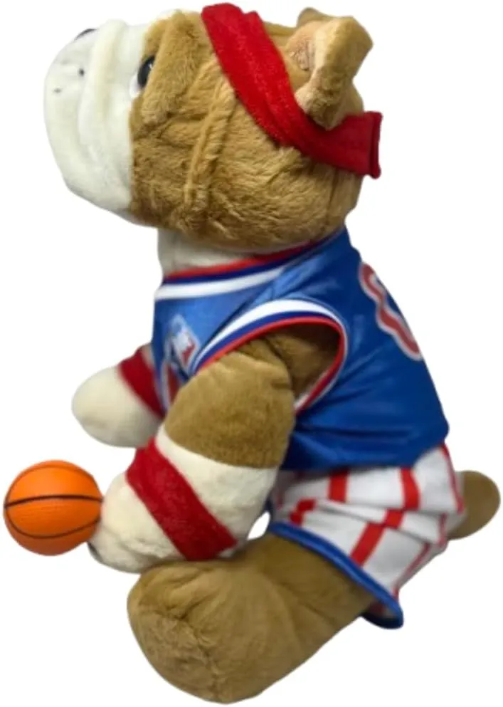 Buddy The Bulldog Stuffed Animal 16 inch Plush Toy with All-Stars Basketball Uniform – Soft Cuddly Sports Bulldog Plushie with Jersey and Shorts Gift for Kids, Fans, Collectors