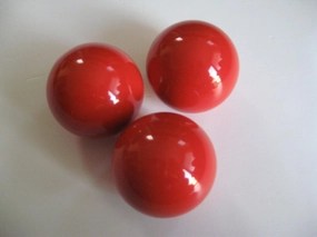 BuyBocceBalls Listing - Premium Quality, Official Tournament-Grade Pallino or Pallina for Bocce - Regulation Size 60mm - Red - Pack of 3 - Use with 100, 107 or 110 mm Bocce Balls