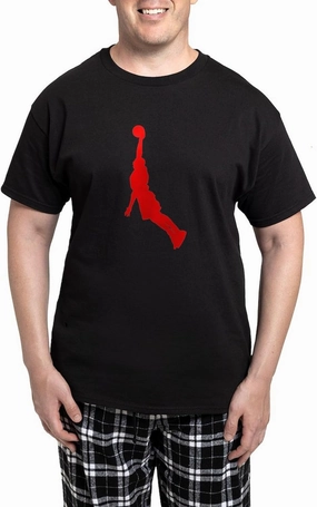 CafePress Red Basketball Dunk Pajamas Novelty Men's Pajama Set, Comfortable PJ Sleepwear