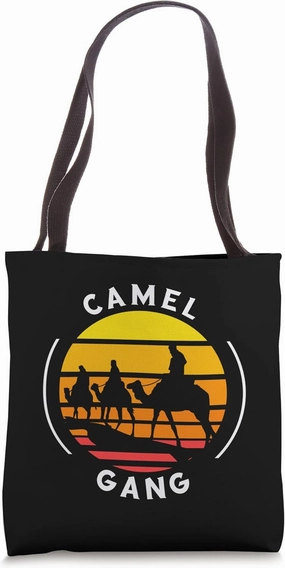 Camel Gang Retro Vintage Camel Crew Desert Animal Traveller Tote Bag