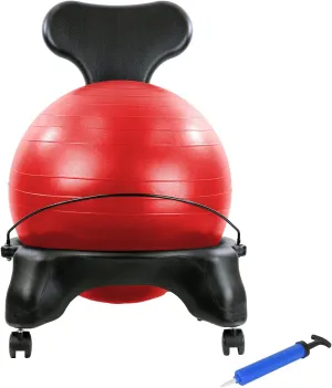 CanDo Plastic Mobile Ball Chair Adult
