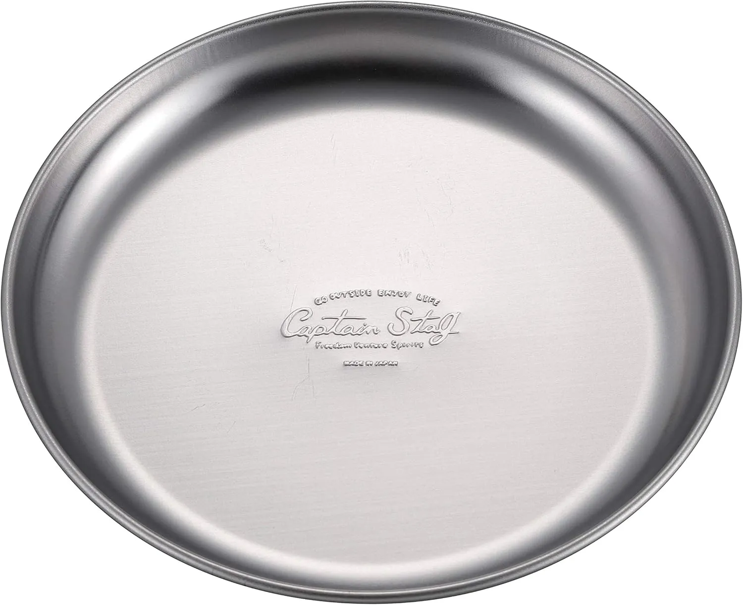 Captain Stag UZ-13313 Stainless Steel Tableware, Plate, Dish, Camping Tableware Set, Divider Plate, 7.3 inches (19 cm), Plate 6.3 inches (16 cm), Ball 6.1 inches (15.5 cm), Made in Japan