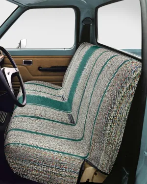Car Seat Covers, Baja Saddle Blanket Car Accessories, Universal Fits Ford, Chevrolet, Dodge, Bench Seats, and Full Size Pickup Trucks (Green)