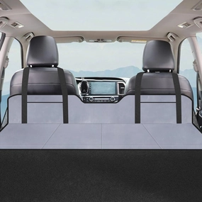 Car Bed Backseat,Non-Inflatable Car Bed Mattress, Folding Car Bed Mattress for SUV, Portable Camping Mattress, Back Seat Travel Mattress for Camping Non-Inflatable Sleeping (Grey)