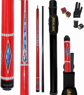 Carbon Fiber Pool Cue – 12.9mm, 14mm and 12.4mm, 2-Piece Billiard Cue Stick for Women/Men, Professional Break Cue for Snooker, 8-Ball, 9-Ball, Home & Club Use