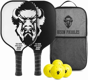Carbon Graphite Pickleball Paddles - Lightweight Pickleball Rackets | Honeycomb Composite Core Improves Pickle Ball Placement and Increases Power | Durable Unibody Construction