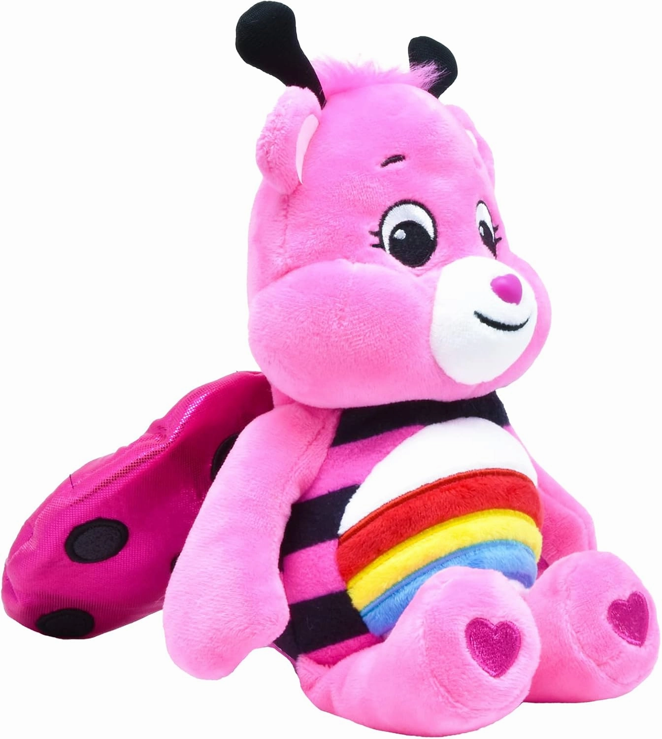 Care Bears Spring Theme Ladybug Cheer Bear Fun-Size Plush - Perfect Stuffed Animal Holiday, Birthday Gift, Super Soft and Cuddly – Good for Girls and Boys, Employees, Collectors, Ages 4 