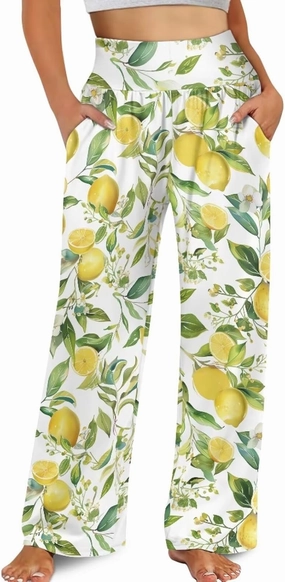 Casual Pants Women Wide Leg Dress Pants High Waisted Loose Fit Work Travel Trousers with Pockets S-3XL