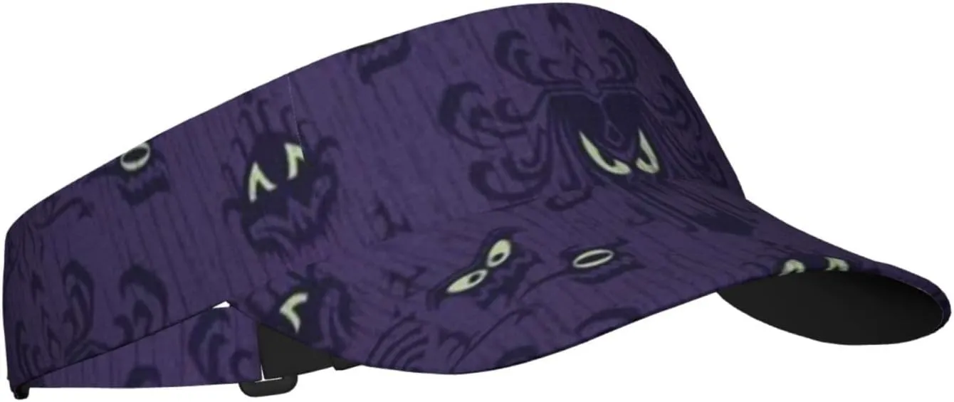 Cat Pattern Sport Sun Visor Hat Adjustable Empty Top Baseball Cap Outdoor Travel Beach Ball Caps for Women and Men