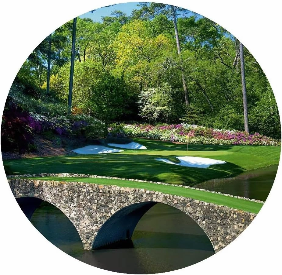 chenchenArt Augusta National Golf Course Wall Art - Augusta Golf Course 12th Hole Wall Art for Living Room Bedroom Bathroom Home Decorations Golf Art Canvas Prints Framed Ready to Hang(28''H x 44''W)