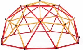 Children Climbing Dome with Swing, Playground Swing Set Climbing Frame Backyard Gym Develop Confidence for Kids Ages 3-10, Easy Assembly, Jungle Gym for Indoor, Backyard (7FT 2Color)