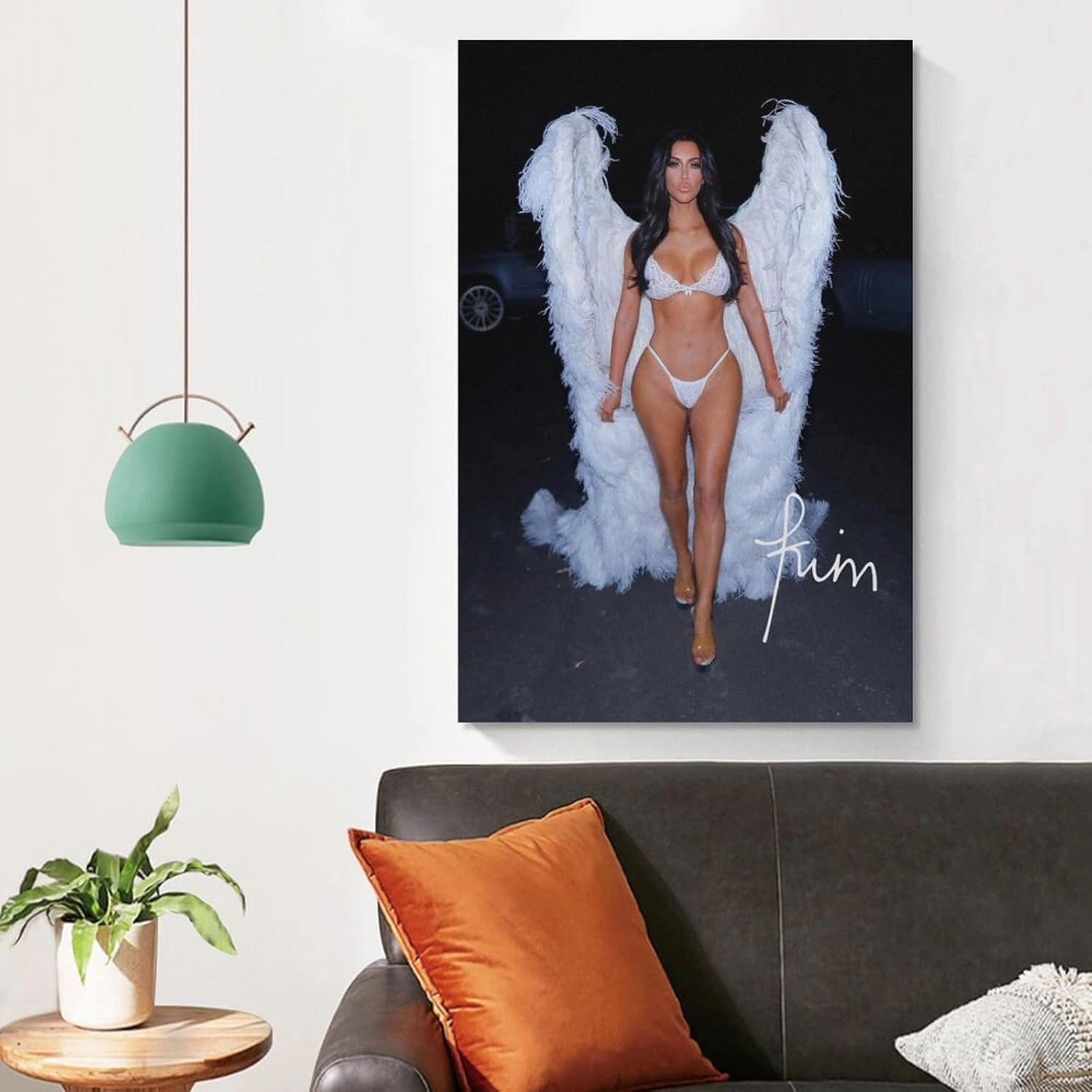 CJTVMMD Actor Signature Poster Kim Kardashian Beautiful Sexy Wall Art Posters For Room Aesthetic Poster For Bedroom Kitchen Living Room Bathroom Office Decor 24x36inch(60x90cm) Unframe-Poster