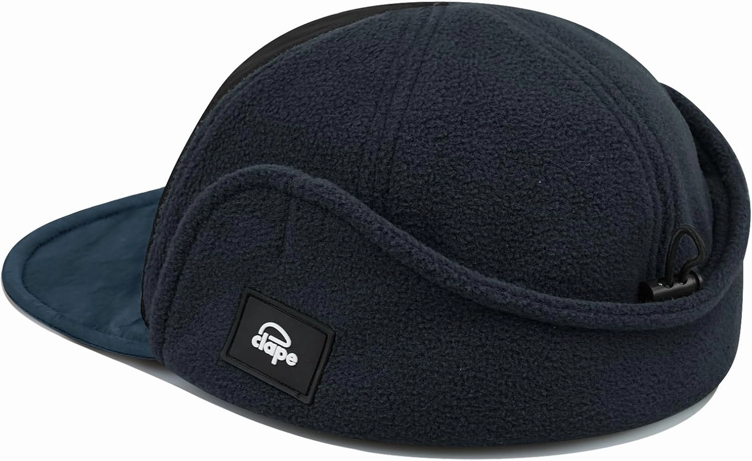 Clakllie Men's Winter Earflaps Baseball Hat - Cold Weather Trapper Ushanka Russian With Brim - Foldable Elmer Fudd