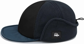 Clakllie Men's Winter Earflaps Baseball Hat - Cold Weather Trapper Ushanka Russian With Brim - Foldable Elmer Fudd