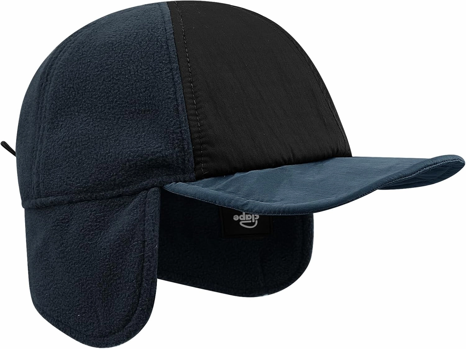 Clakllie Men's Winter Earflaps Baseball Hat - Cold Weather Trapper Ushanka Russian With Brim - Foldable Elmer Fudd