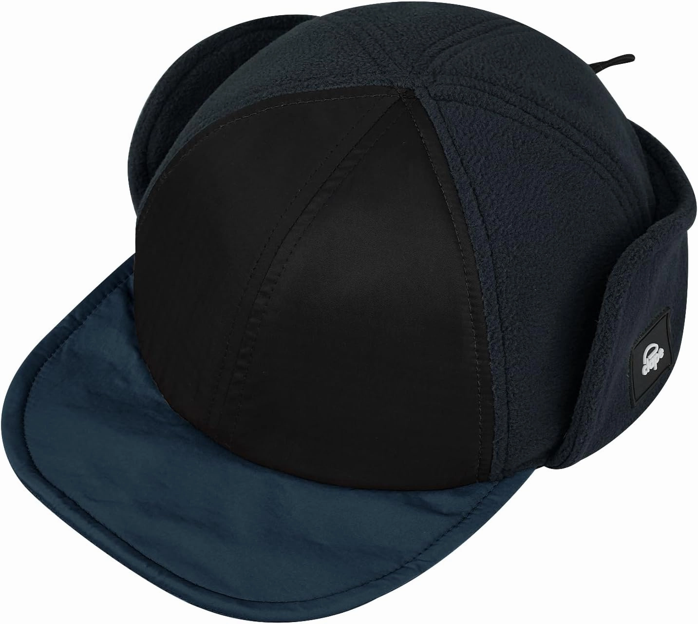Clakllie Men's Winter Earflaps Baseball Hat - Cold Weather Trapper Ushanka Russian With Brim - Foldable Elmer Fudd