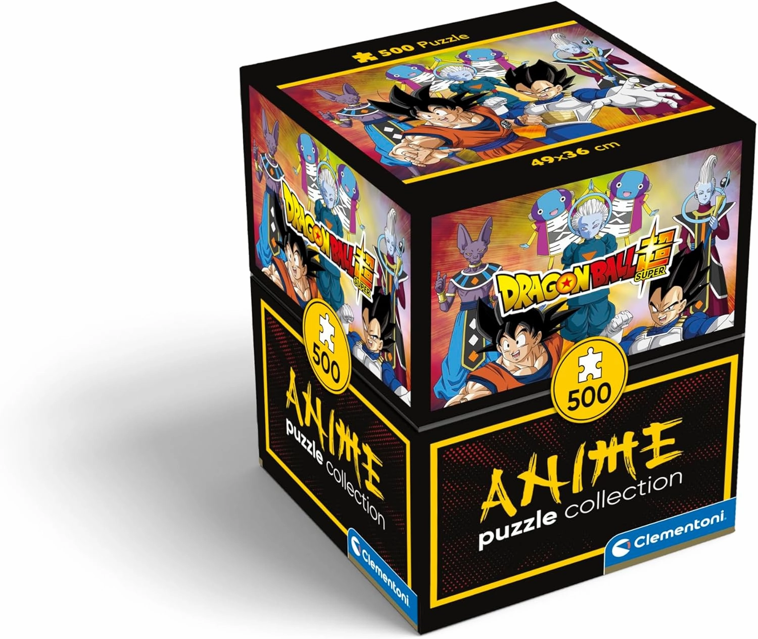 Clementoni | Dragon Ball Super Puzzle for Children 14 Years  | 500 Pieces | Dimensions 49 x 36 cm | Made in Italy | Recycled Materials | Missing Pieces Support | Anime Puzzle
