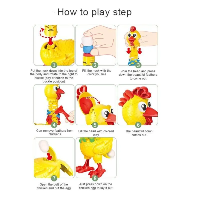 Colorful Feather Chicken Toy - DIY Fun Pet Plaything