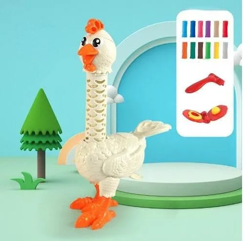 Colorful Feather Chicken Toy - DIY Fun Pet Plaything