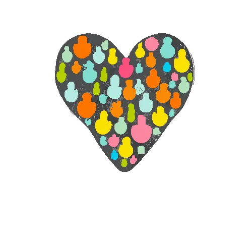 colorful heart
