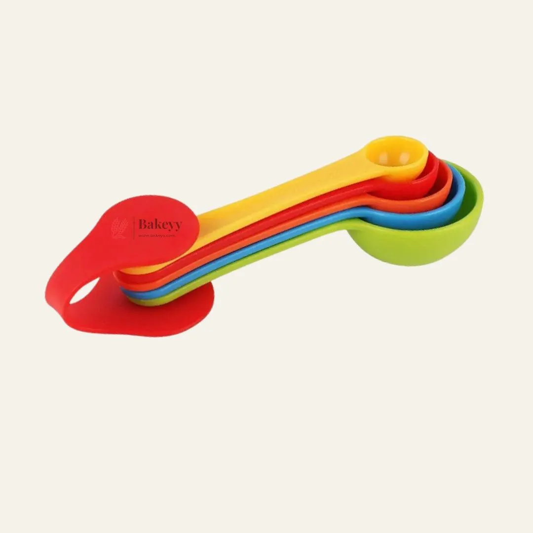 Colorful Measuring Spoon Set Of 5| Bright and Durable Kitchen Essential