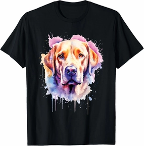 Colorful Labrador Splash Art - Dog Owner Pet Trainer Puppy T-Shirt