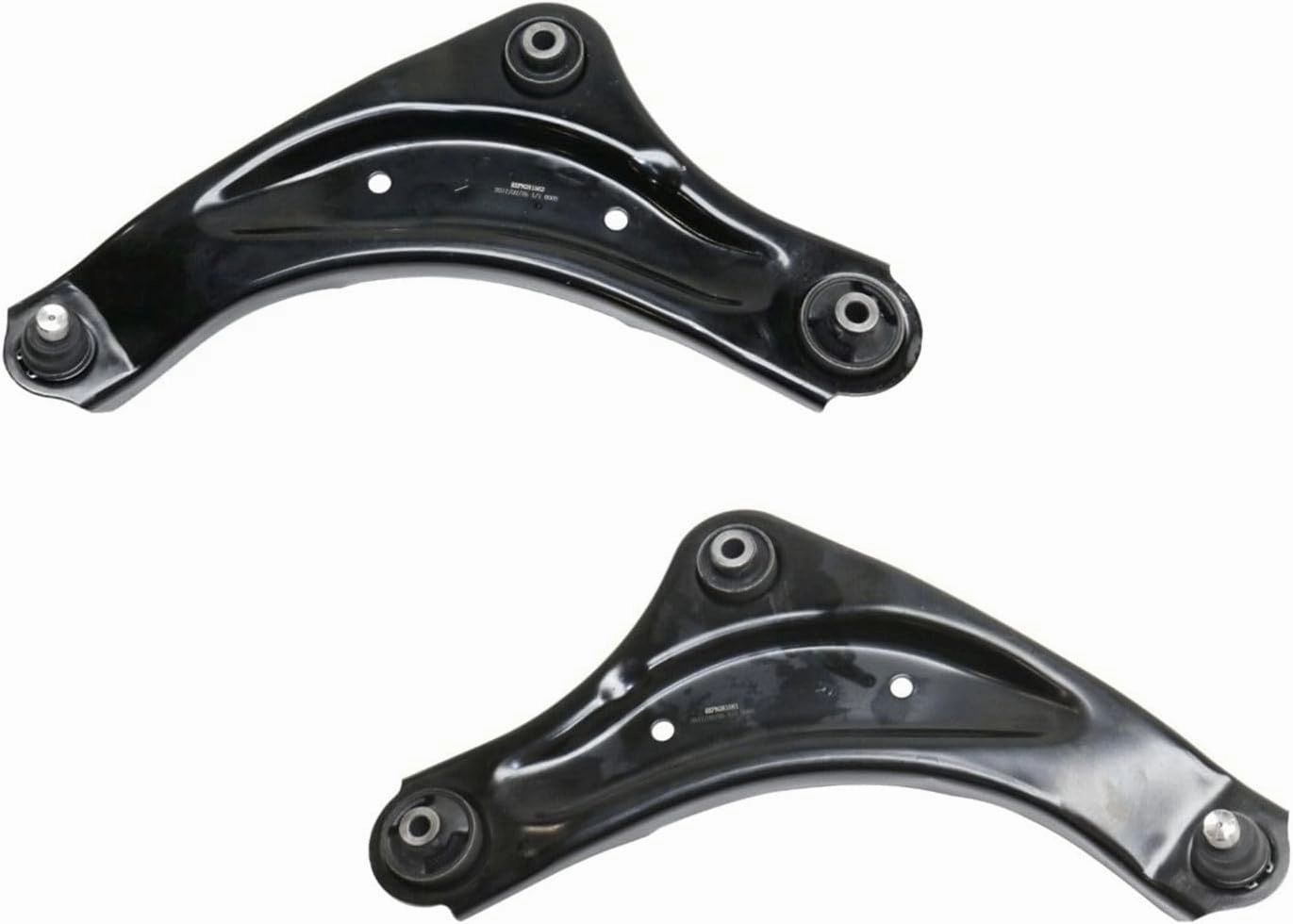 Control Arm Set of 2 Lower Front Left & Lower Right Driver & Passenger Side with Joints Rubber Bushing Compatible with Nissan Juke Nismo 13-15 & Nismo RS 14-15 & S/SL/SV 11-15