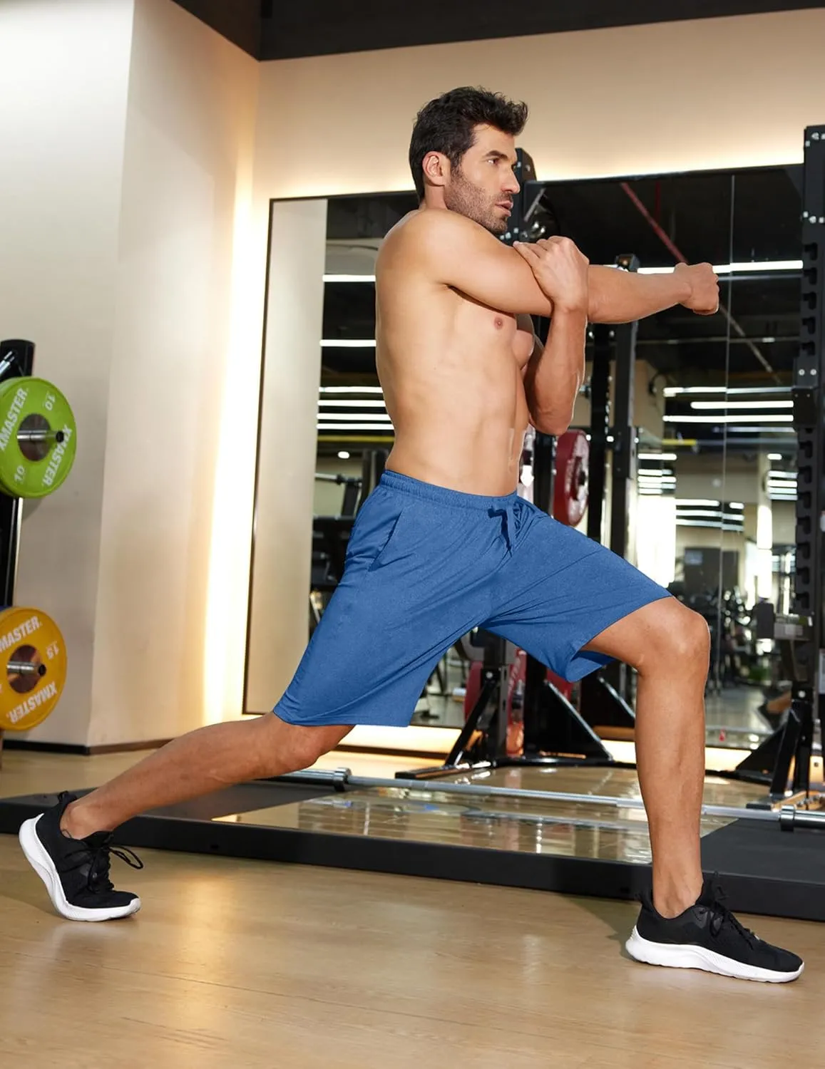 COOFANDY Men's 9 inch Gym Workout Shorts Lightweight Casual Active Running Shorts with Pockets, 1 or 2 Pack