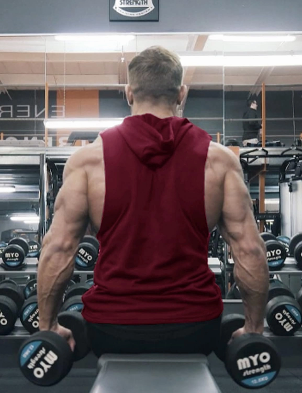 COOFANDY Men's Workout Hooded Tank Tops Bodybuilding Muscle Cut Off T Shirt Sleeveless Gym Hoodies