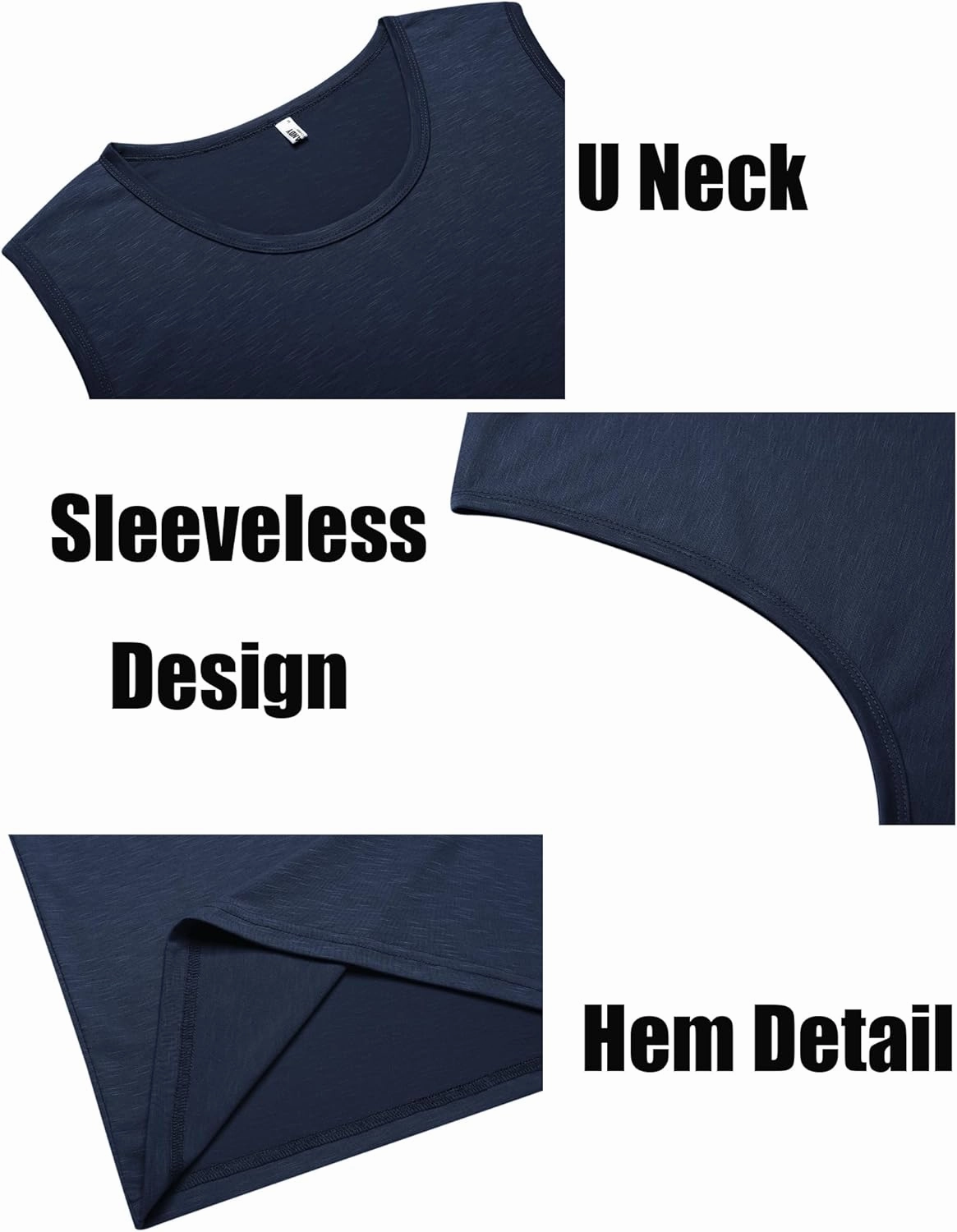COOFANDY Men's Workout Tank Top 2 Pack Casual Soft Sleeveless Gym Muscle Shirts Bodybuilding Tee