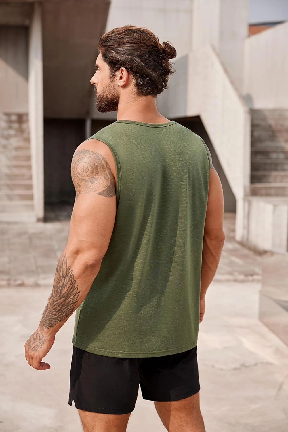 COOFANDY Men's Workout Tank Top 2 Pack Casual Soft Sleeveless Gym Muscle Shirts Bodybuilding Tee