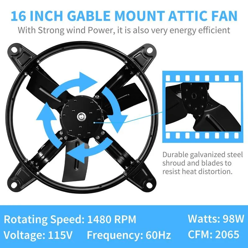 CoolBreeze Attic Fan with Smart Thermostat