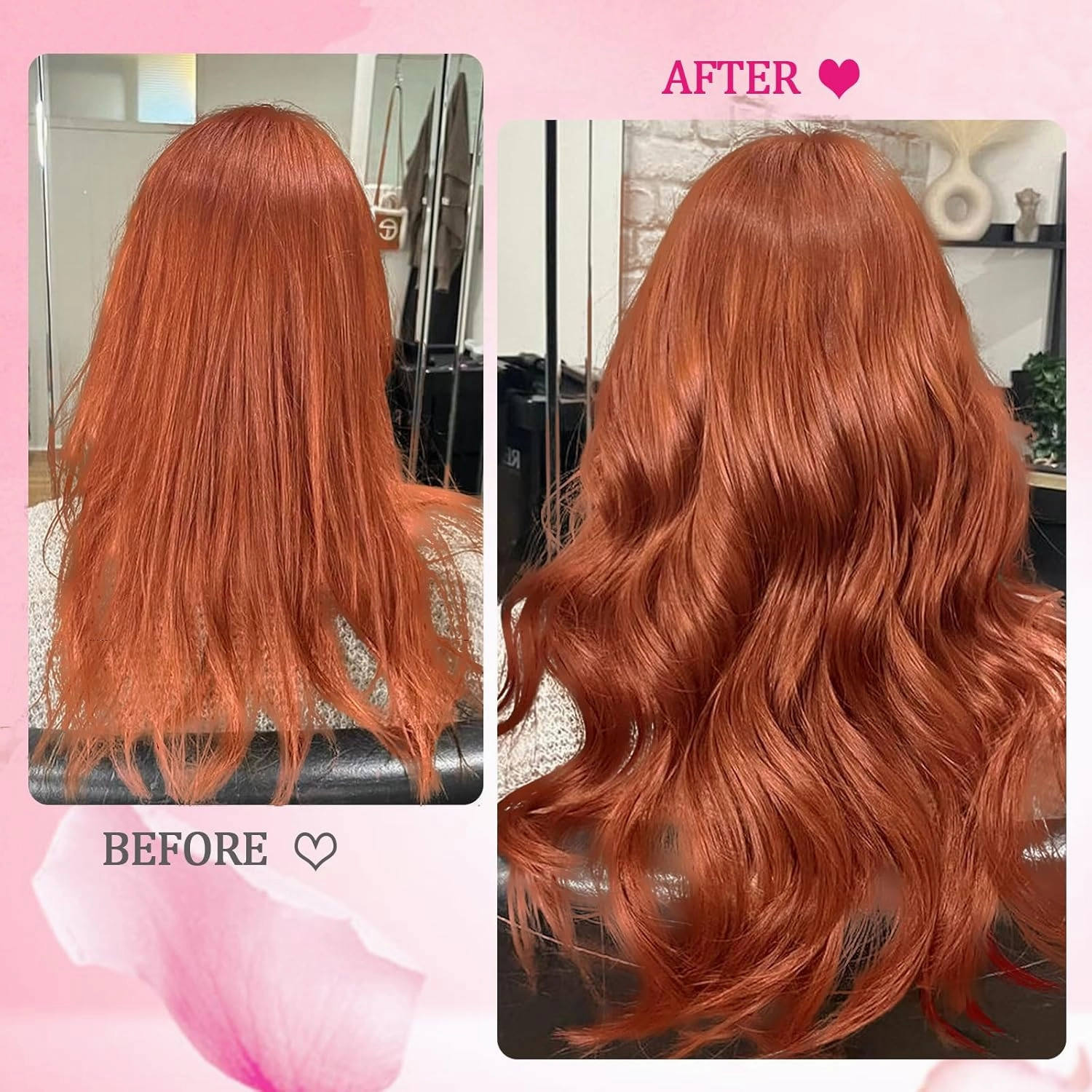 Copper Human Hair Clip in Extensions Colorful 8pcs 120g Seamless Clip in Hair Extensions Ginger Real Hair Extensions Clip Ins Human Hair for Women Soft Straight Extensions Thick End 22inch