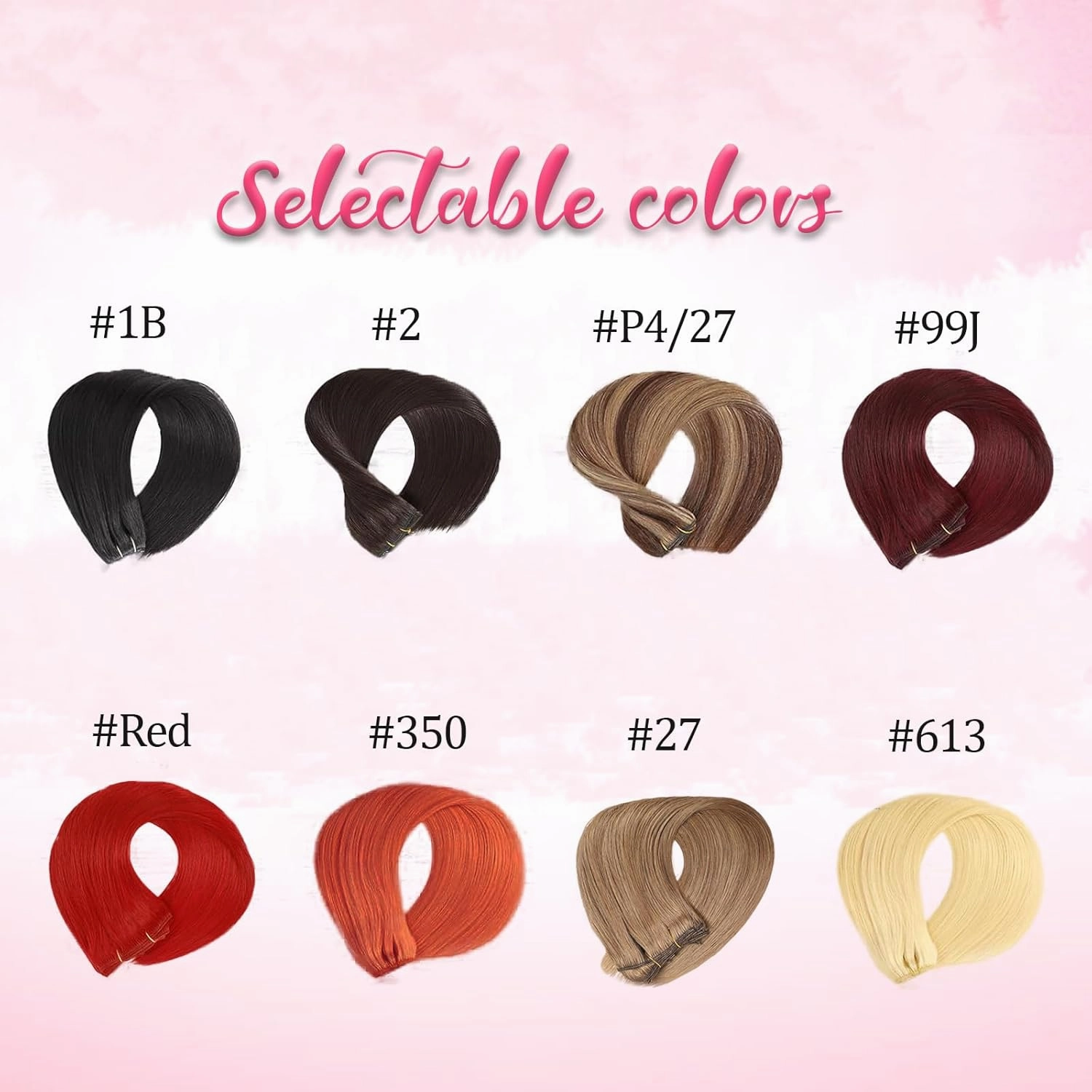 Copper Human Hair Clip in Extensions Colorful 8pcs 120g Seamless Clip in Hair Extensions Ginger Real Hair Extensions Clip Ins Human Hair for Women Soft Straight Extensions Thick End 22inch