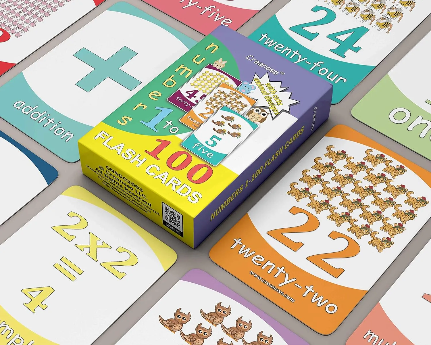 Creanoso US Schools and Learning Flash Cards Series (1-Deck)
