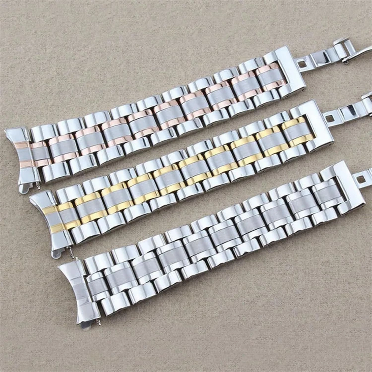 Curved End Stainless Steel Replacement Watch Band 12 14 15 16 17 18 19 20 21 22 23 24mm Watch Strap